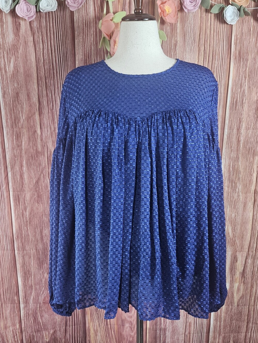 NWT Trina Turk Venus Clipdot Jaquared Top Size XXL
